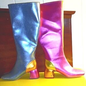 Circus by Sam Edelman Pink and Blue Heeled Boots
